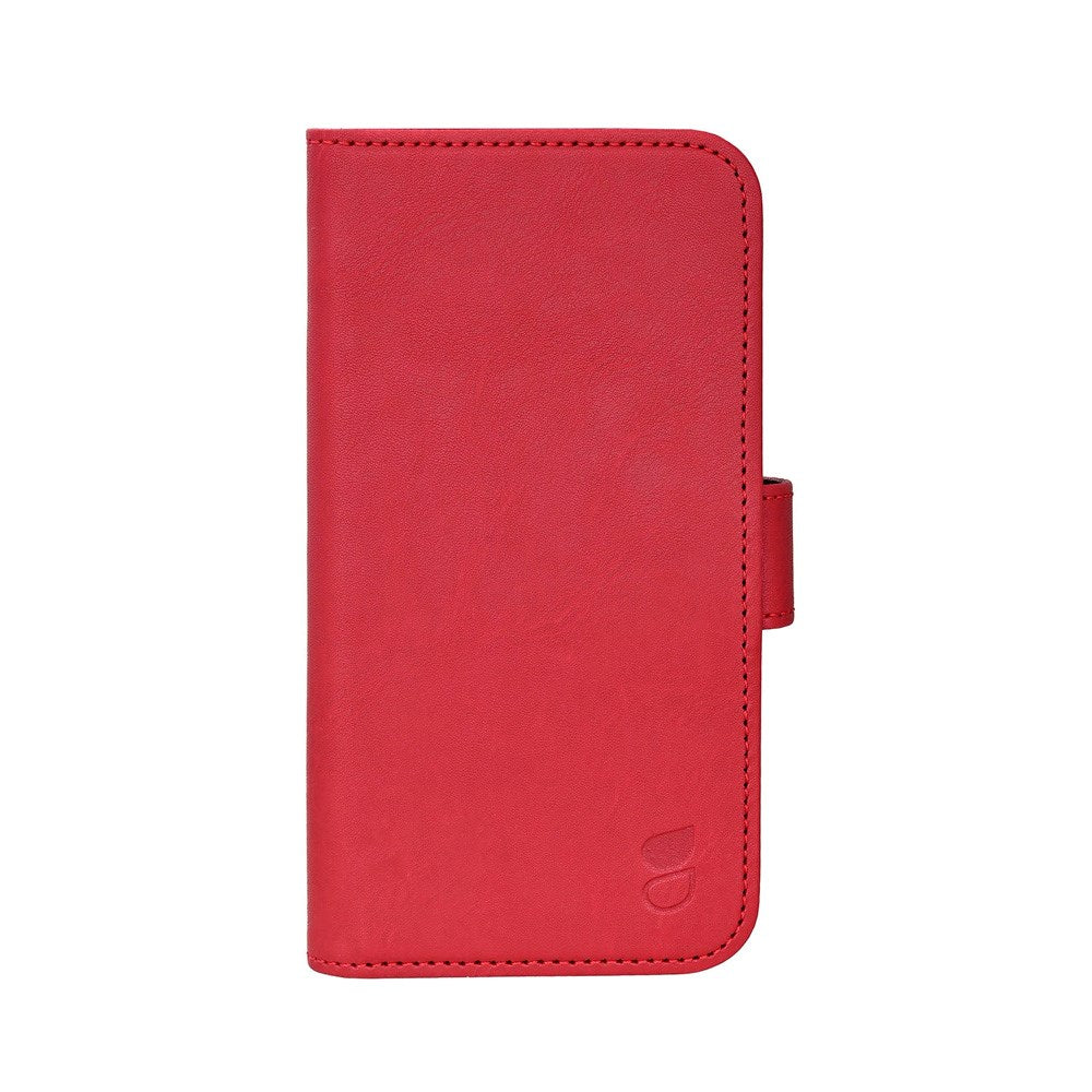 iPhone 17e / 16e GEAR Faux Leather Flip Case - MagSafe Compatible - Red