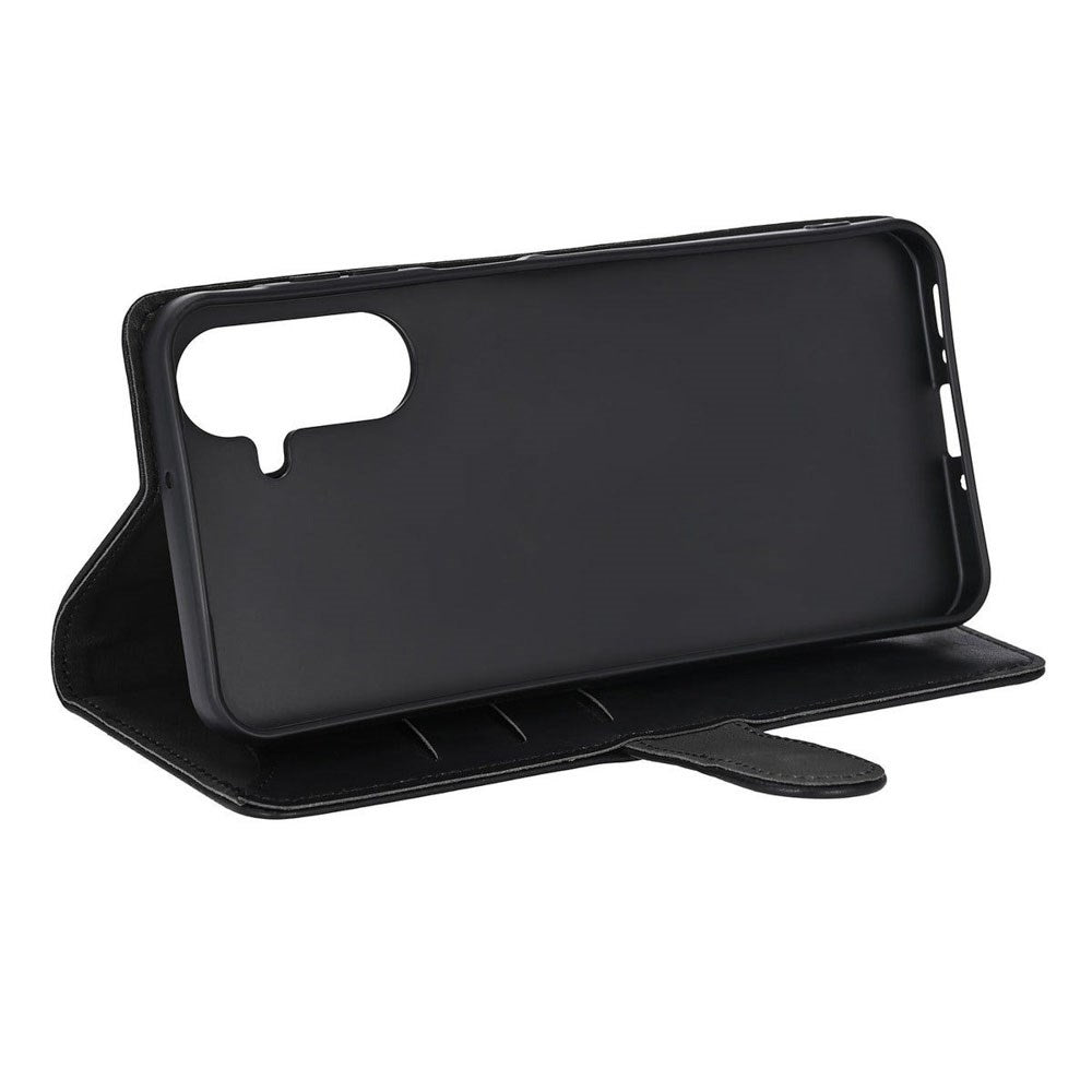 Samsung Galaxy A26 (5G) GEAR Recycled Faux Leather Flip Case with Wallet - Black