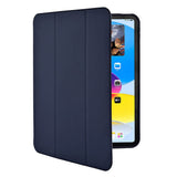 iPad 10.9" (2024/2022) GEAR Pencilpocket Leather Flip Case - Dark Blue