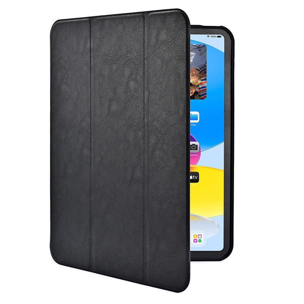 iPad 10.9" (2024/2022) GEAR Pencilpocket Leather Flip Case - Black