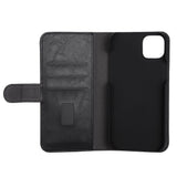 iPhone 14 Plus GEAR Wallet - Leather Flip 2-in-1 Case with Wallet 3 Cards - Black