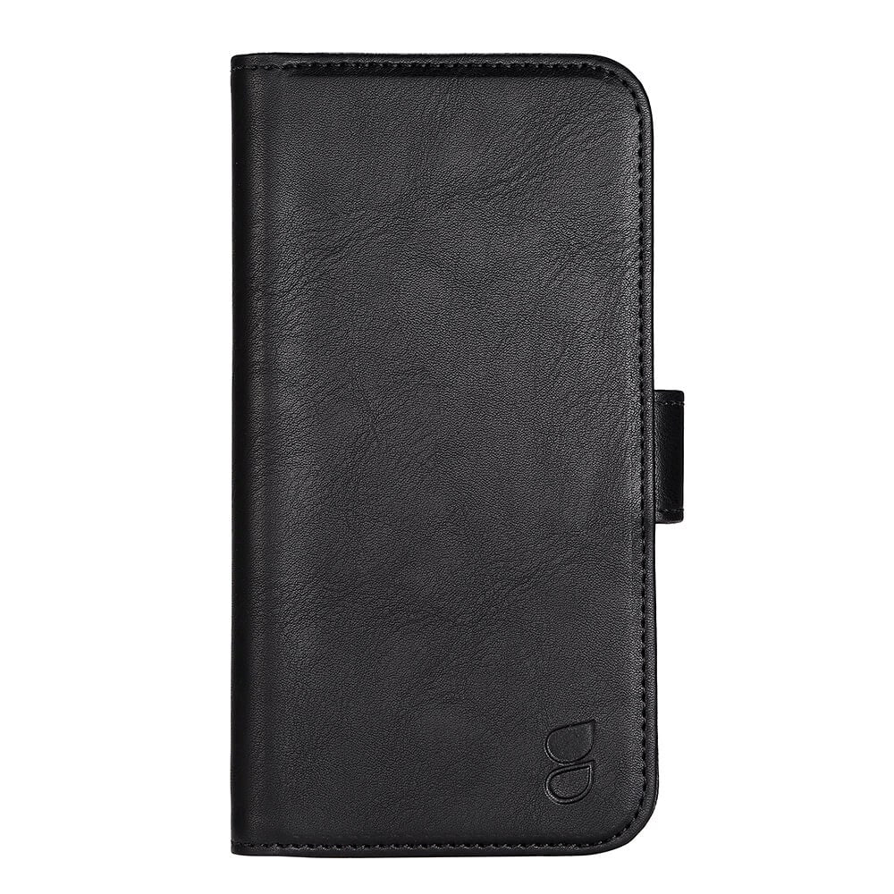 iPhone 14 GEAR Wallet - Leather Flip 2-in-1 Case with Wallet 3 Cards - Black