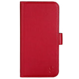 iPhone 14 Plus GEAR Wallet - Leather Flip Cover with Wallet for 3 Cards - Red