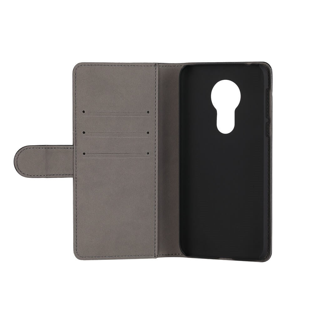 Motorola Moto G7 Power Gear Wallet - Leather Wallet Case - Black