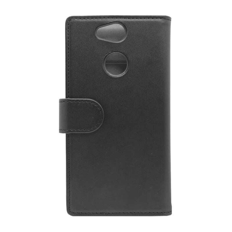 GEAR Sony Xperia XA2 Wallet Leather Case Black