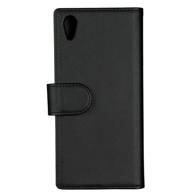 GEAR Sony Xperia XA1 Wallet Leather Case Black