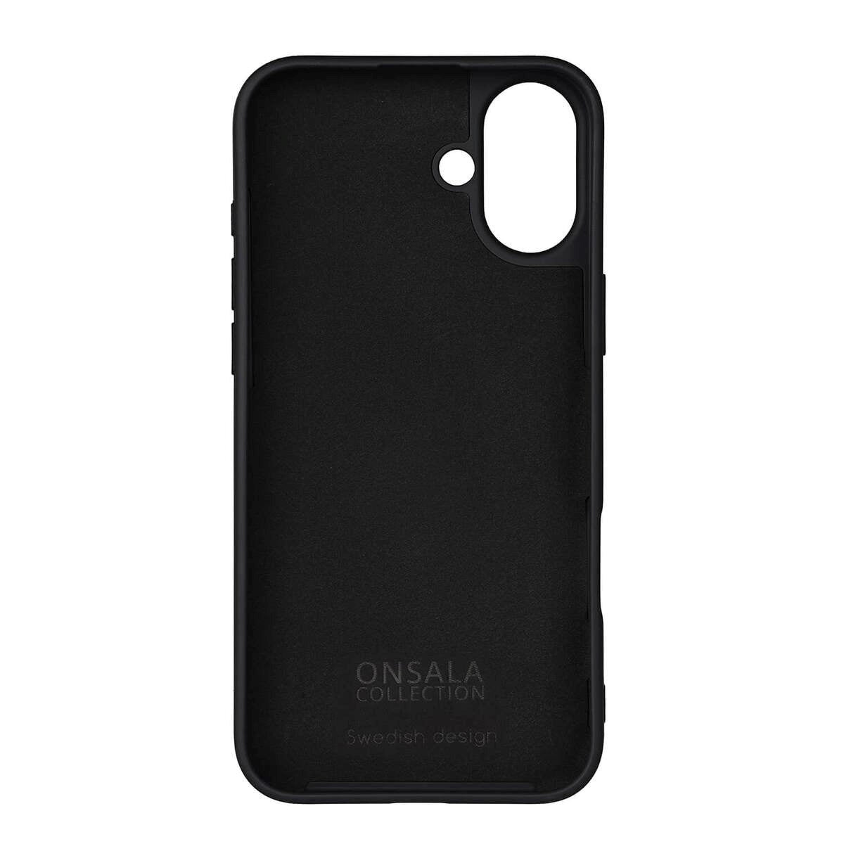 GEAR Onsala iPhone 16 Plus Silicone Case - MagSafe Compatible - Black