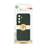 GEAR Onsala Samsung Galaxy S25 Silicone Touch Case - Olive Green