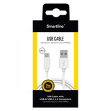 Smartline (3A/15W) USB2.0 - USB-C Cable 2 w. - White