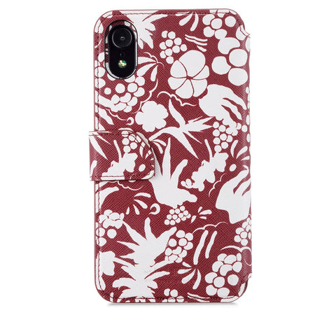 Holdit iPhone XR Wallet Magnet Case - Stockholm Tropical White