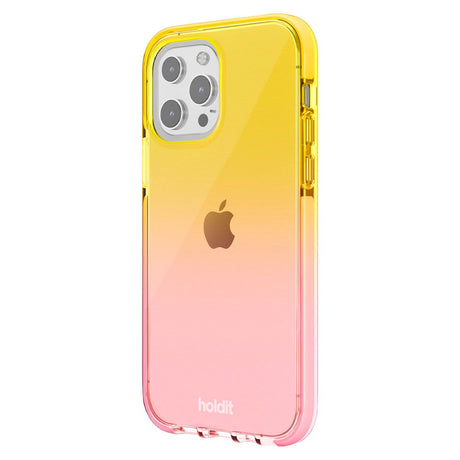 Holdit iPhone 13 Pro Seethru Case - Gradient Bright Pink/Orange Juice