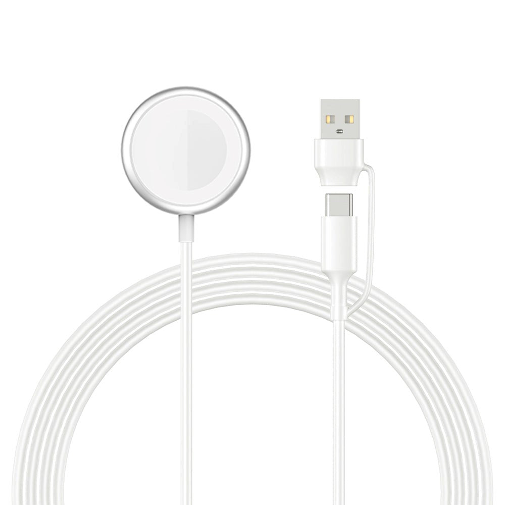 Smartline 2-in-1 Apple Watch Wireless Charger w. Magnet - 2.5W - 1m. - White