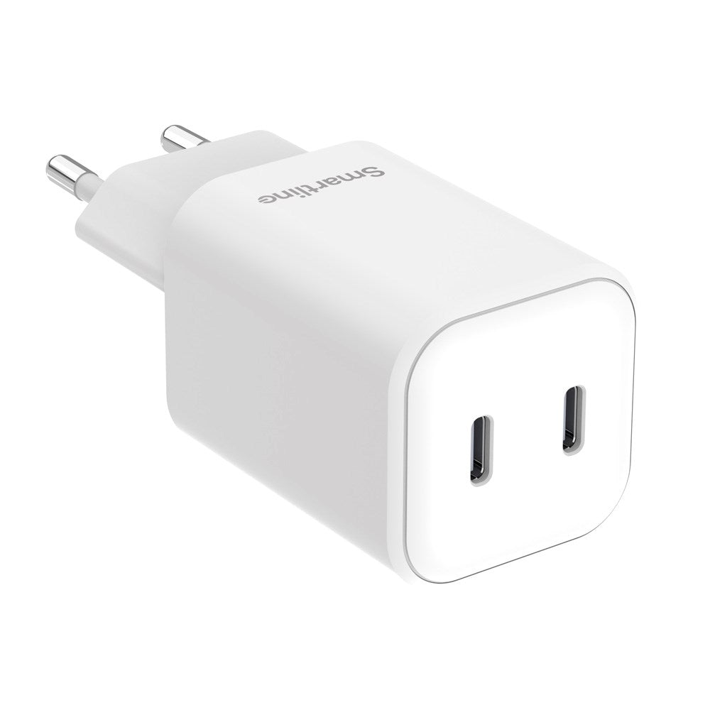 Smartline PD 45W Wall Charger with 2x USB-C - White