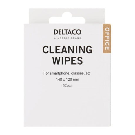 Deltaco Cleaning Cloths 140 x 120mm w. Perfumes - 52 pcs.