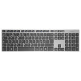 Deltaco Slim Aluminum Wireless Keyboard - Black