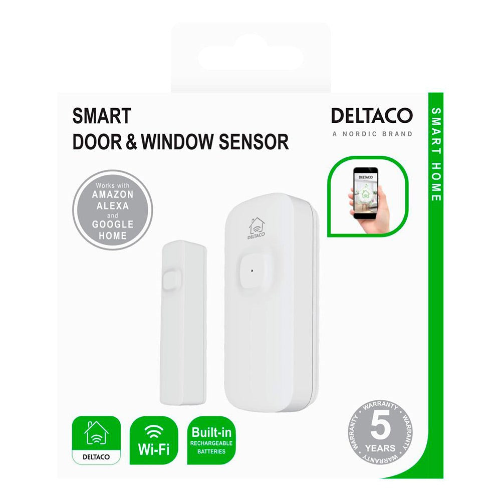 Deltaco Magnetic Door and Window Sensor - White