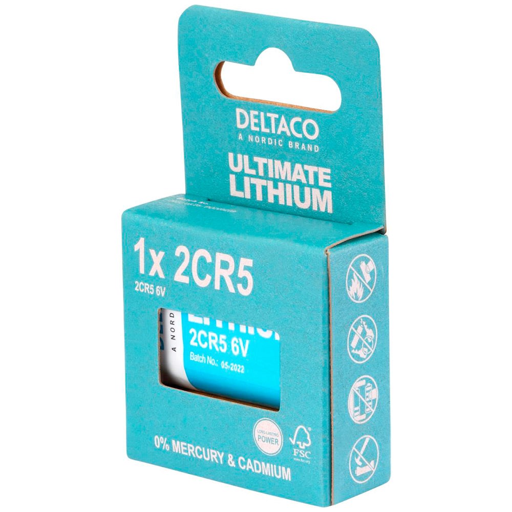 Deltaco Lithium 1 x 2CR5 Batteries