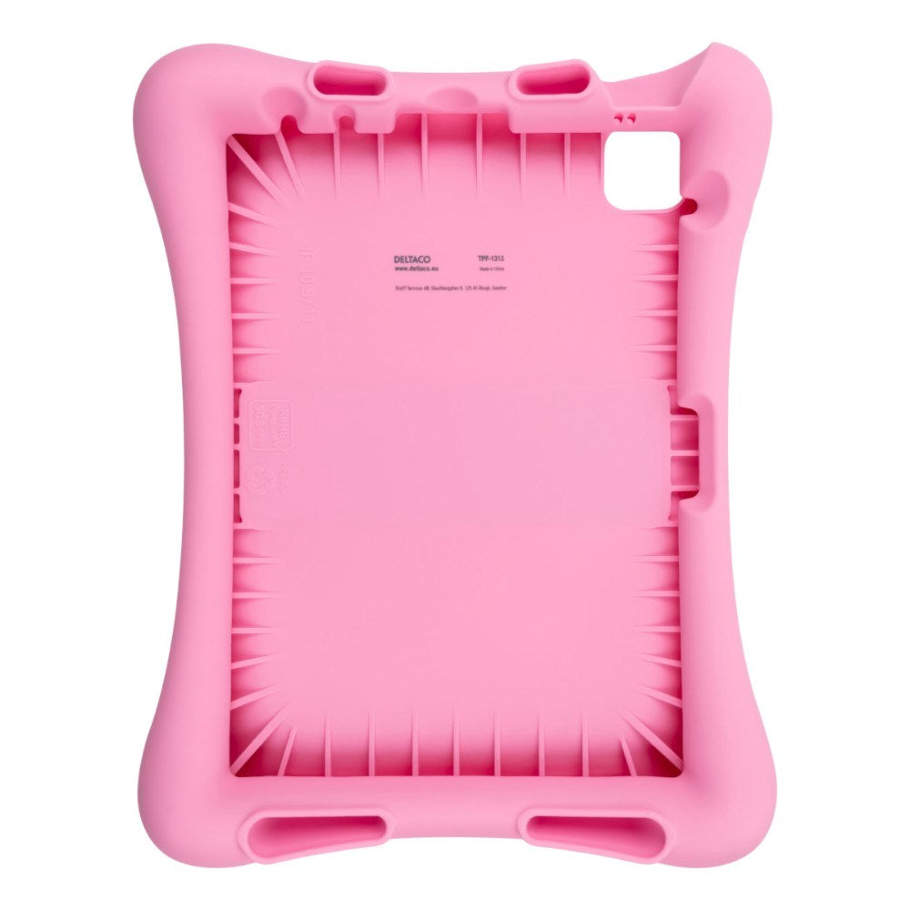 iPad Air 11 (2026-2024) / iPad 10.9" (2024-2022) / iPad Pro 11 (2022-2020) Deltaco Silicone Kids Case - Pink
