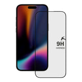 X2O iPhone Air 9H Tempered Glass Screen Protector - incl. Mounting Frame - Transparent / Black Edge