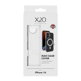 iPhone 16 X2O Mag Clear Case - MagSafe Compatible - Transparent