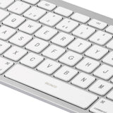 Deltaco Lightning Keyboard for iPad with Nordic Layout - White / Silver