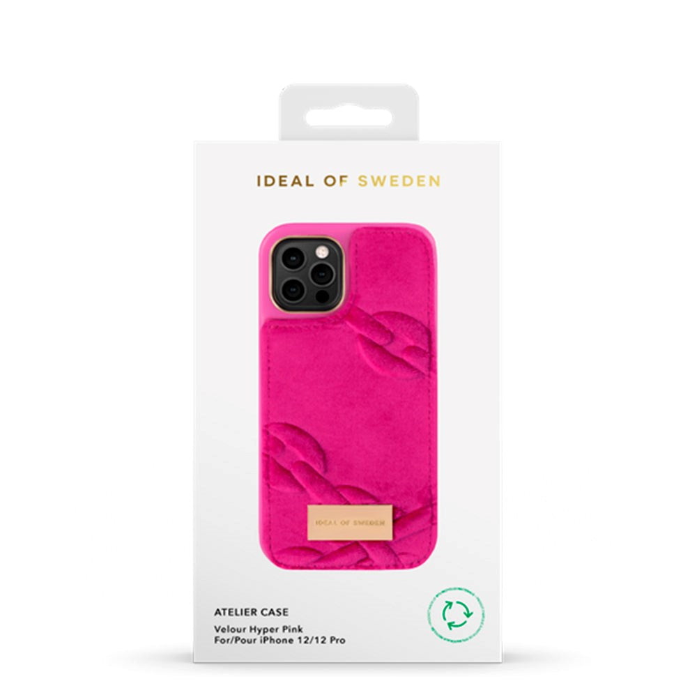 iDeal Of Sweden iPhone 12 / 12 Pro Fashion Case Atelier - Velour Hyper Pink