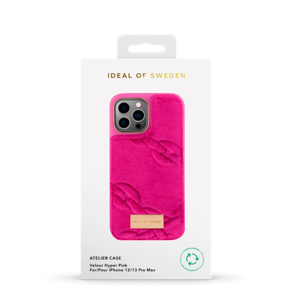 iDeal Of Sweden iPhone 13 Pro Max / 12 Pro Max Fashion Case Atelier - Velour Hyper Pink