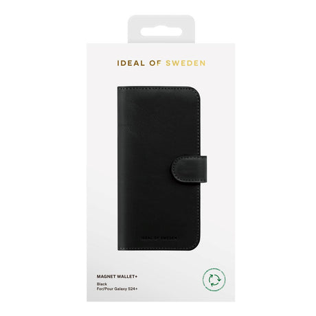 iDeal Of Sweden Samsung Galaxy S24+ (Plus) Magnet Wallet+ Case - Black