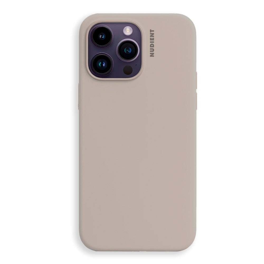 Nudient iPhone 14 Pro Base Silicone Case - Stone Beige