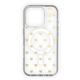 iDeal Of Sweden Clear Case for iPhone 16 Pro - MagSafe Compatible - Golden Hearts