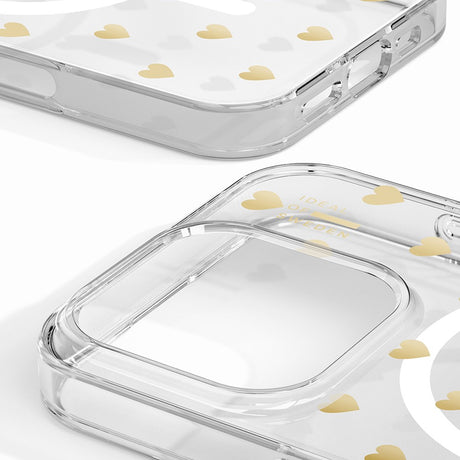 iDeal Of Sweden Clear Case for iPhone 16 Pro Max - MagSafe Compatible - Golden Hearts