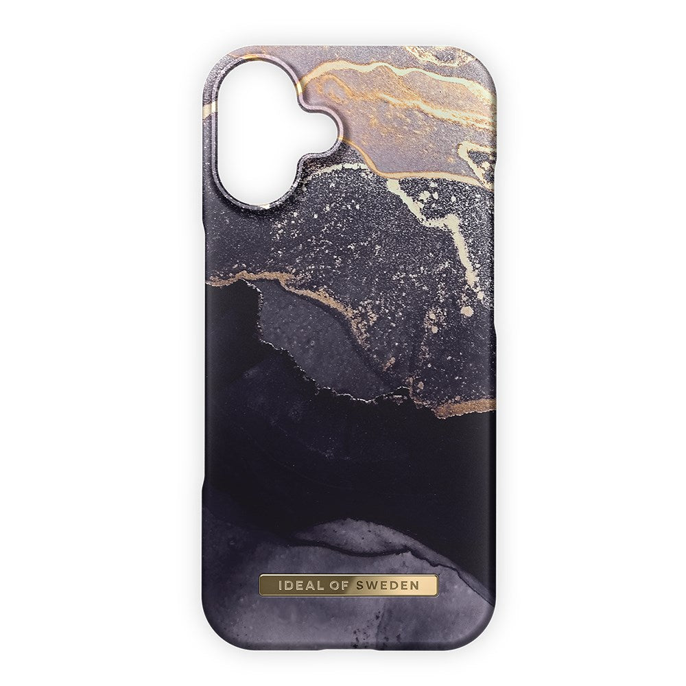 iDeal Of Sweden iPhone 16 Fashion Case - MagSafe Compatible - Golden Twilight Marble