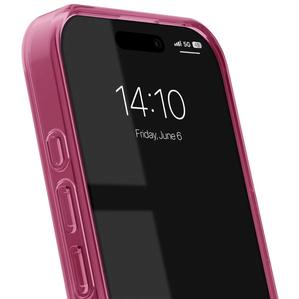 iPhone 16 Pro iDeal Of Sweden Clear Case - MagSafe Compatible - Cherry Crush