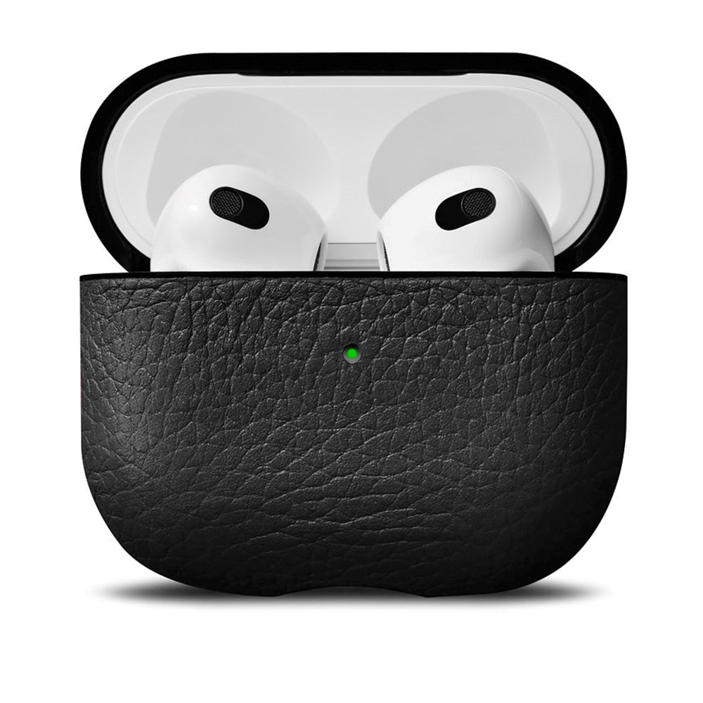 Woolnut AirPods (3. gen.) Genuine Leather Case - Black