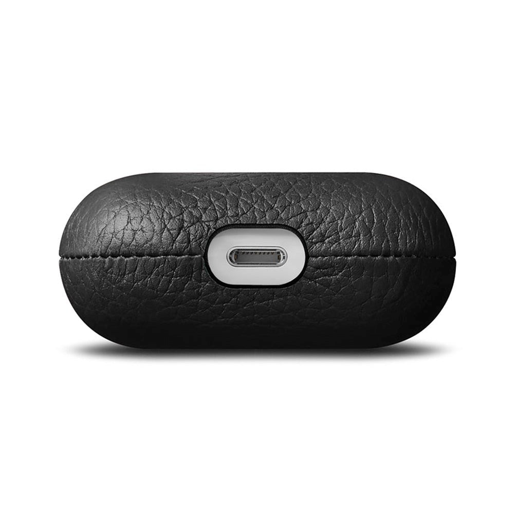 Woolnut AirPods (3. gen.) Genuine Leather Case - Black