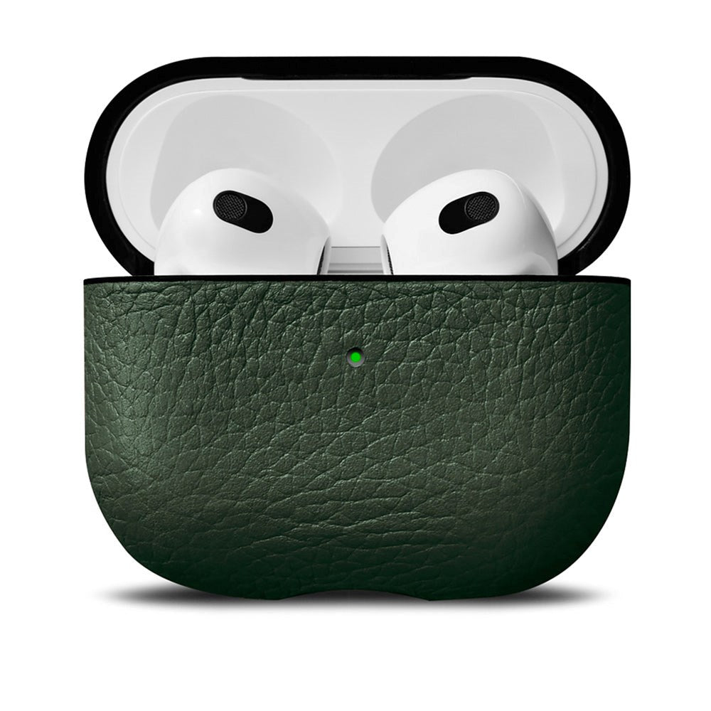 Woolnut AirPods (3rd gen.) Genuine Leather Case - Green