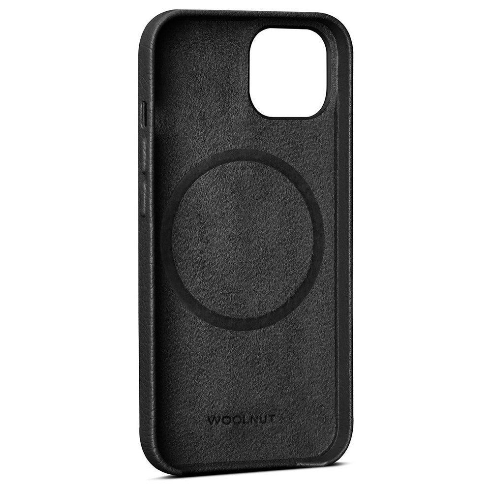 iPhone 13 WOOLNUT Full Grain Leather Case - MagSafe Compatible - Black