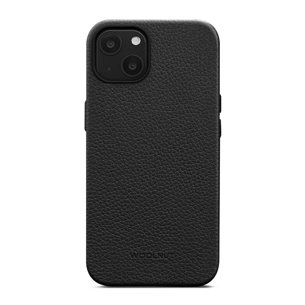 iPhone 13 WOOLNUT Full Grain Leather Case - MagSafe Compatible - Black