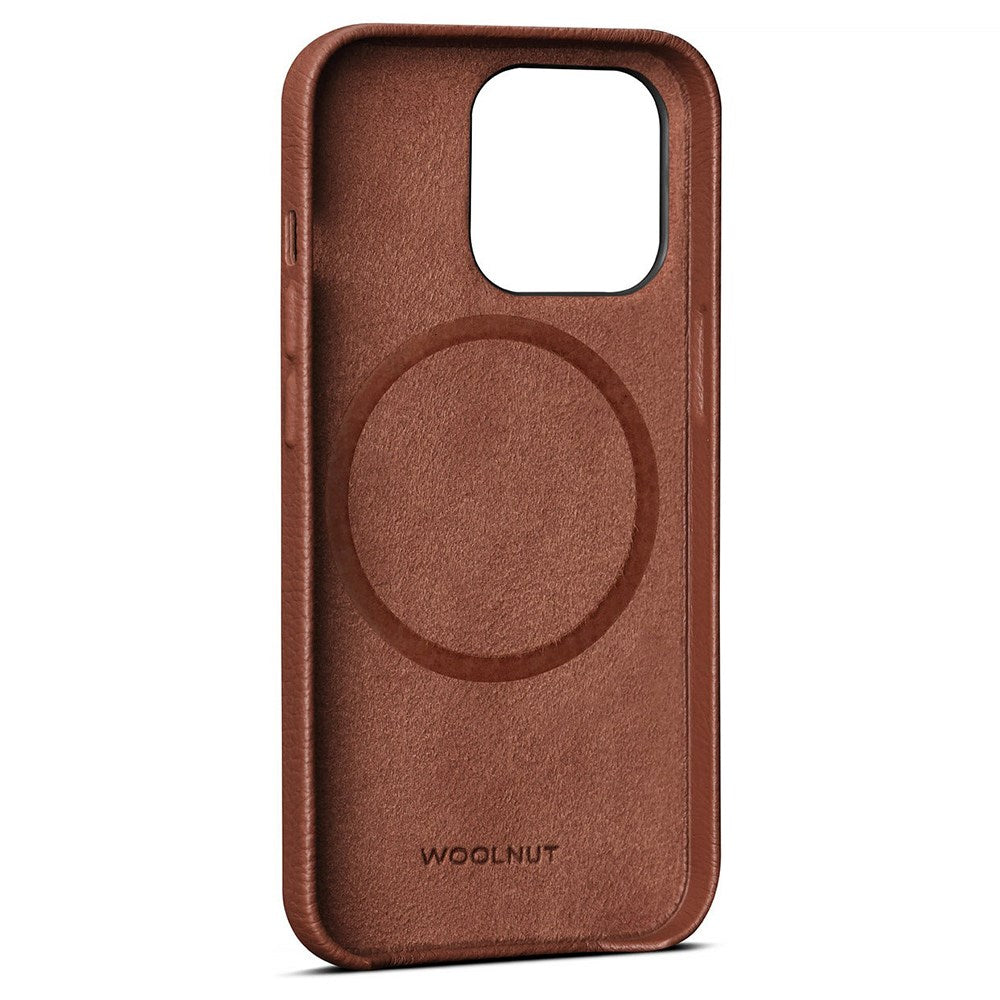 iPhone 13 Pro WOOLNUT Full Grain Leather Case - MagSafe Compatible - Brown