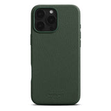 iPhone 16 Pro Max WOOLNUT Full Grain Leather Case - MagSafe Compatible - Green