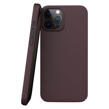 Nudient Thin Case V3 iPhone 12 / 12 Pro Case - Sangria Red