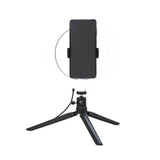 White Shark 1200lm Ring Light with Tripod & Mobile Holder - 20cm - Black
