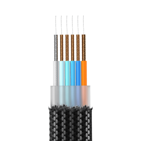 Rolling Square inCharge X USB-A and USB-C Cable For Micro USB / USB-C / Lightning 6-In-1 100W - Black