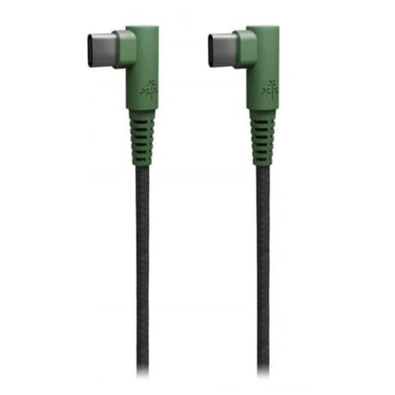 Hune Hiedra USB-C to USB-C Cable with Angled Connector - 1.2m - Green