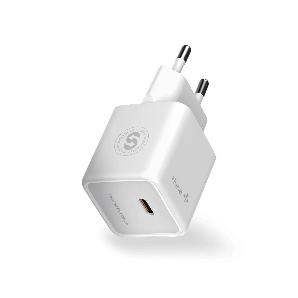 Hune Huron 20W Mini Wall Charger with USB-C - White