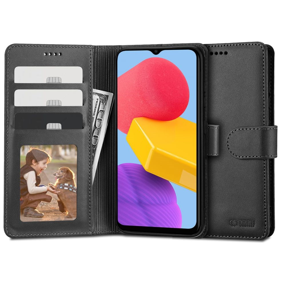 Samsung Galaxy M13 Tech-Protect Flip Case with Wallet - Black