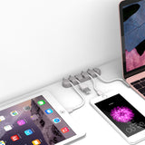 Self-Adhesive Cable Organizer - 5 x Holders - Grey