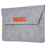 Wool felt Laptop 13" Sleeve (33.5 x 24 cm) - Light grey