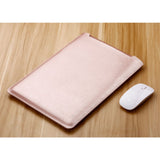 SOYAN MacBook / Laptop 13" Leather Sleeve with Mouse Pad (33.5 x 22.5 cm) - Rose Gold