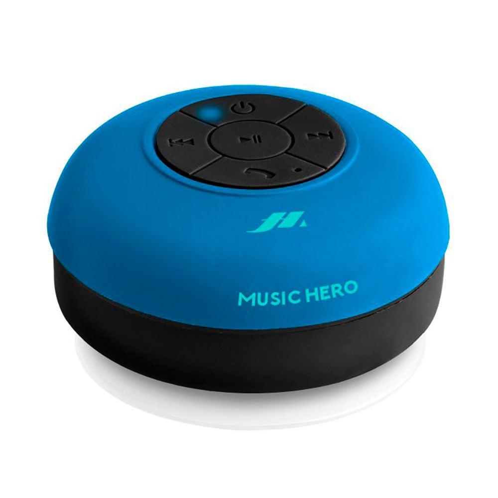 Music Hero Bluetooth Speaker with Suction Cup - Blue